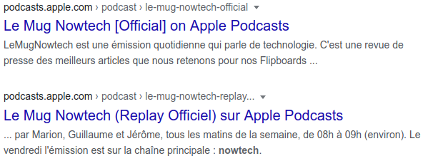 google answer is showing 2 same feeds. One is copyright infringement.